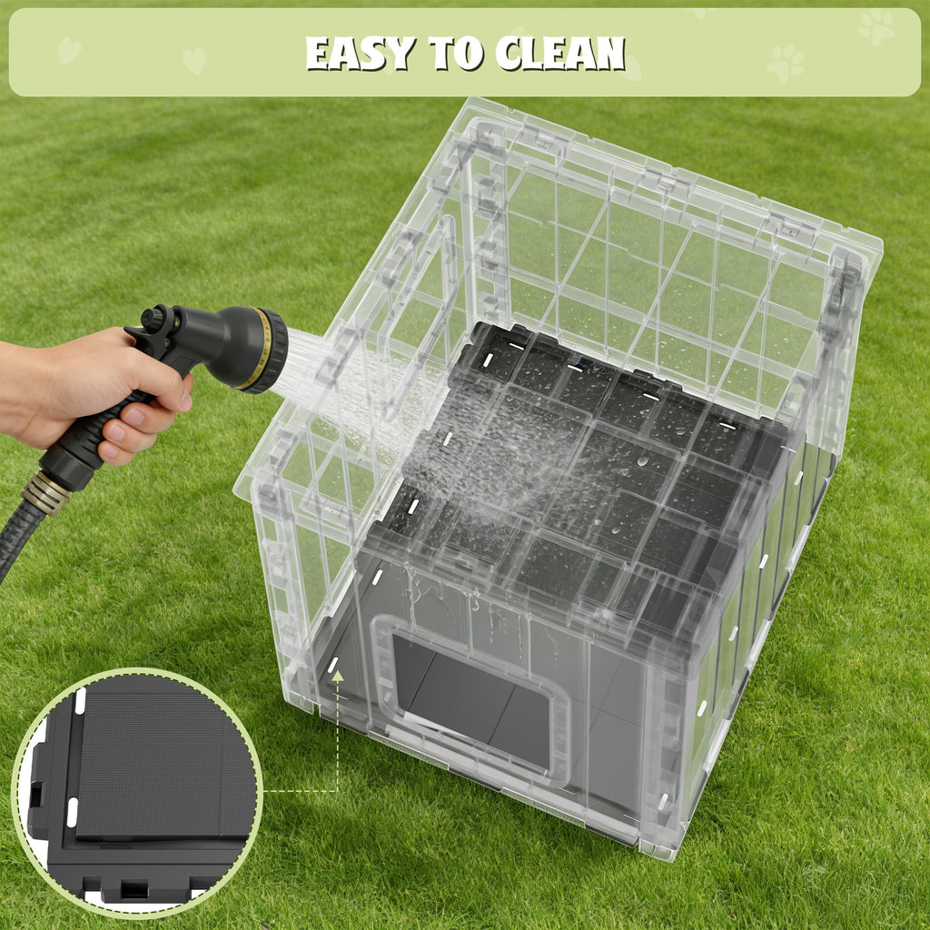 Weatherproof Outdoor Cat House with Air Holes H599137