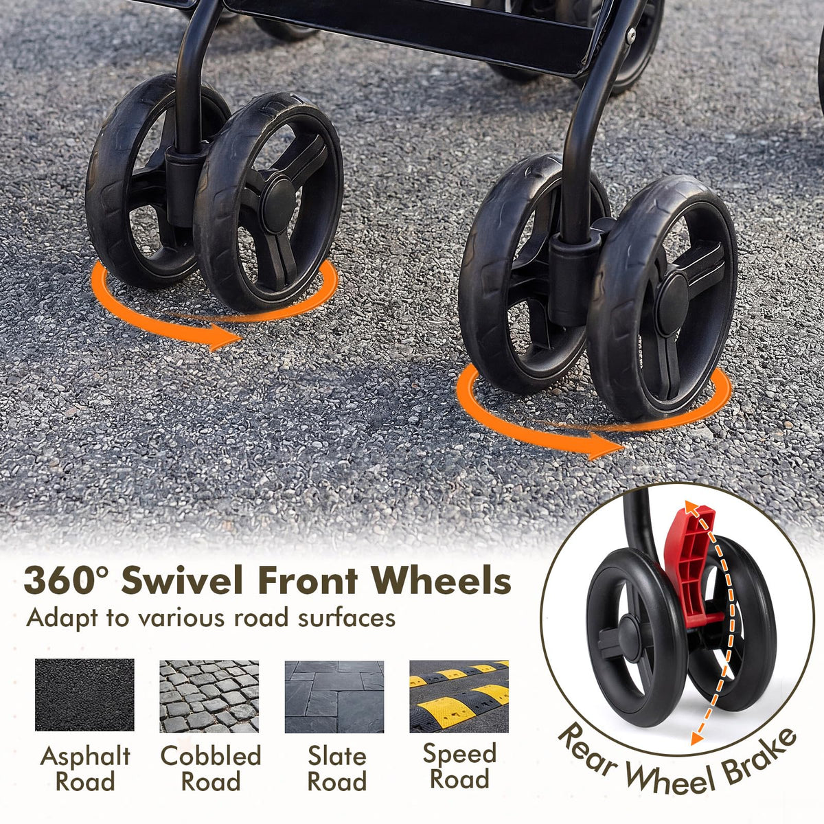 Lightweight Double Umbrella Stroller with Cup Holder and Adjustable Canopy Y972