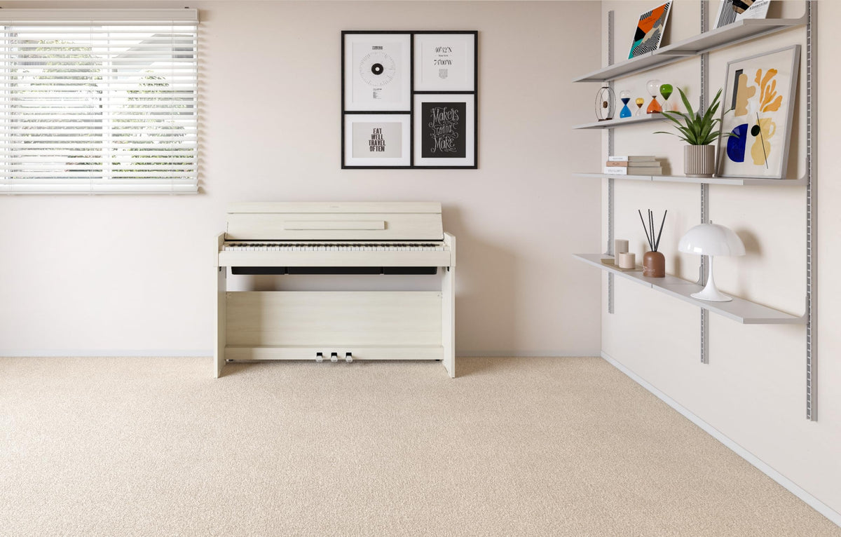 88-Key Weighted Digital Piano with 3-Pedal Unit in White Birch N5438