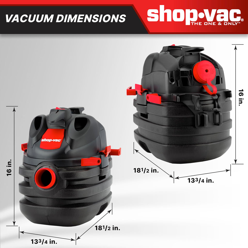5 Gallon 6.0 Peak HP Portable Wet/Dry Vacuum G1909