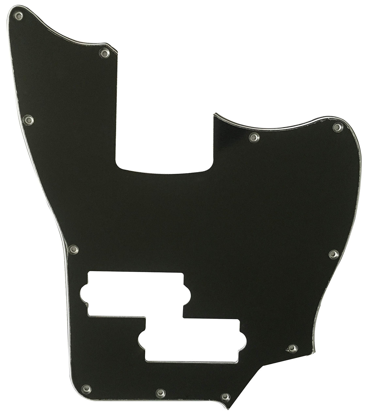 Black 3 Ply Short Scale Bass Guitar Pickguard L53087
