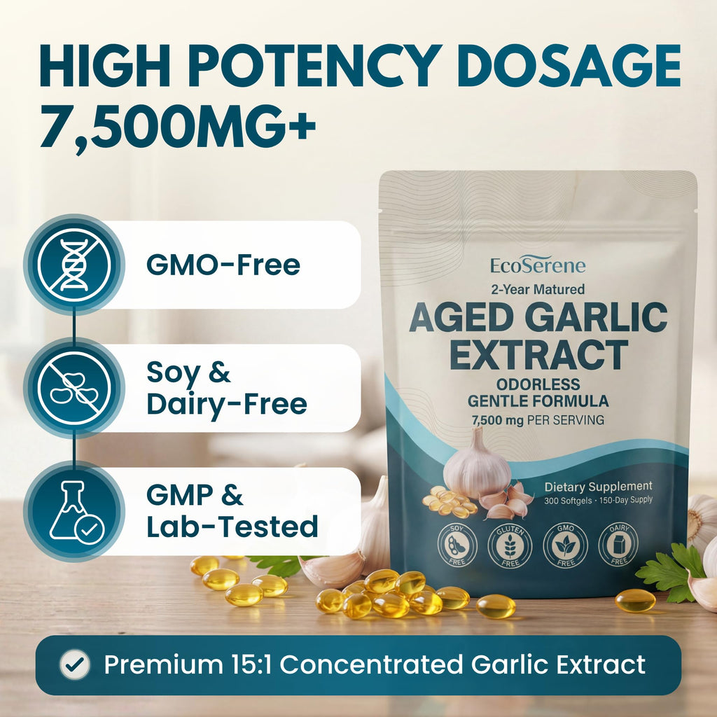 7500mg Aged Garlic Extract Softgels 300 Count Y22298