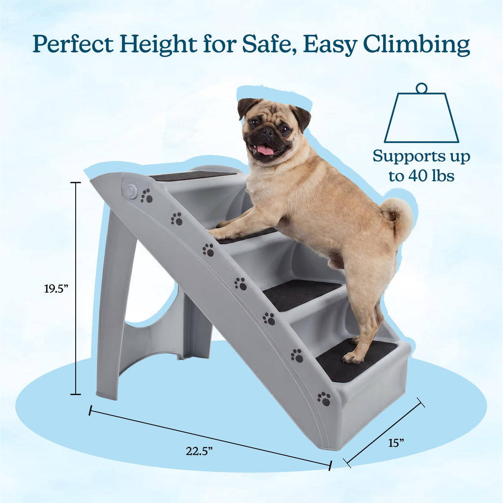 Lightweight Durable Plastic Dog Stairs V946
