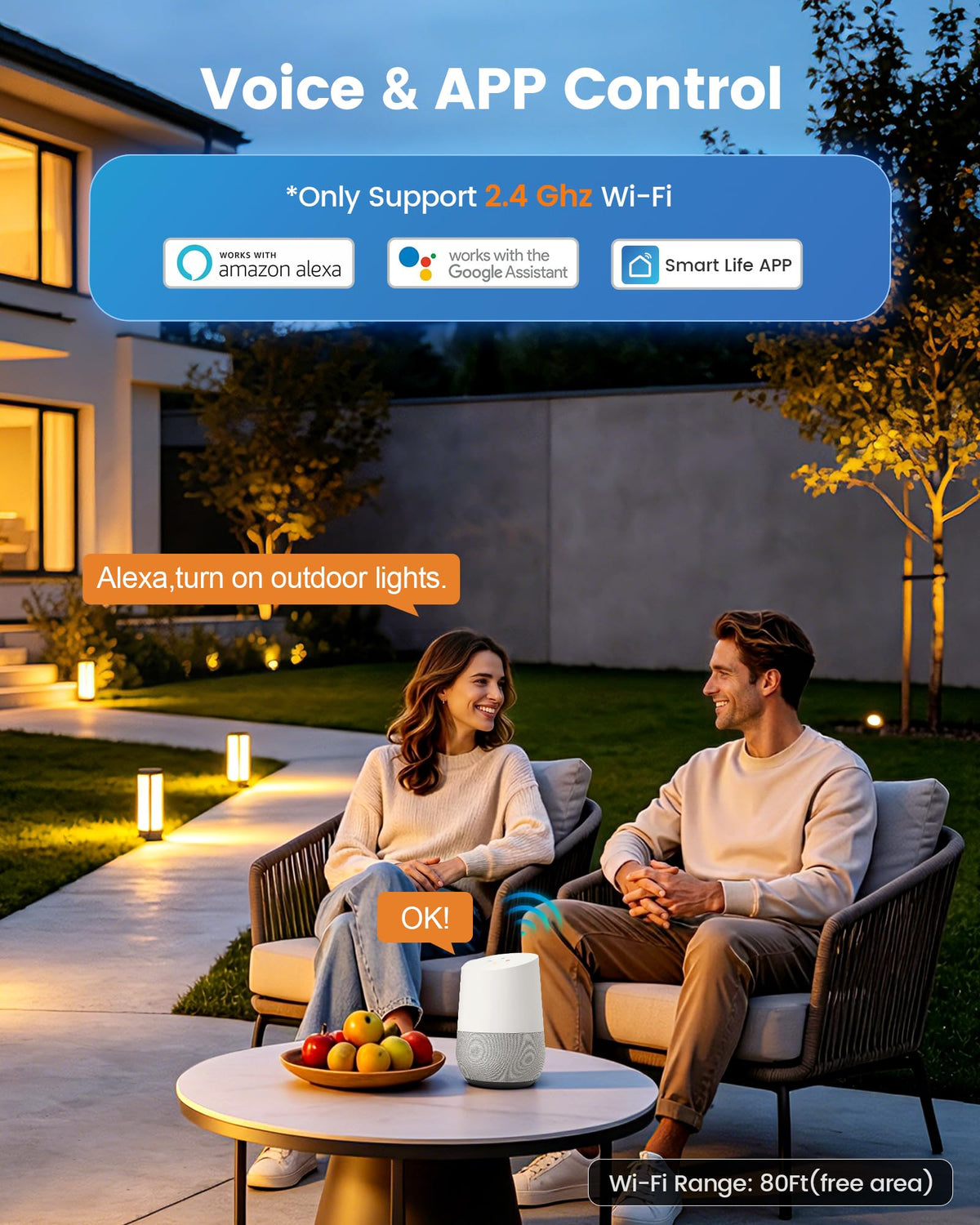 Wi-Fi Low Voltage Landscape Transformer with 2 Zones, 12V 15V AC N9729