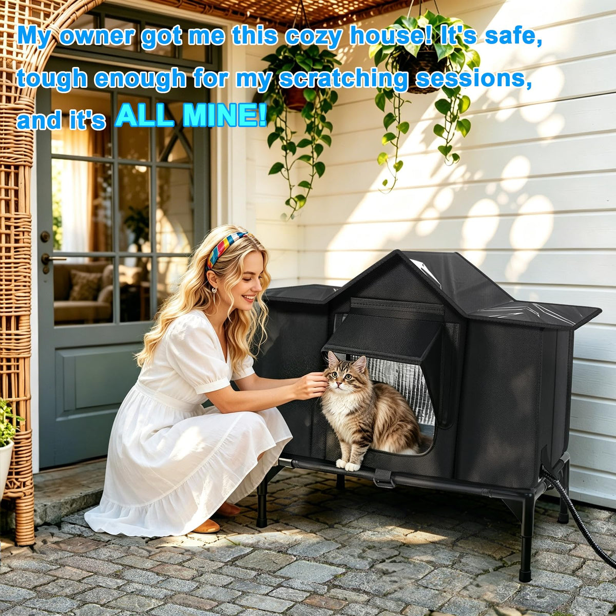 Insulated Outdoor Heated Cat Shelter T93122