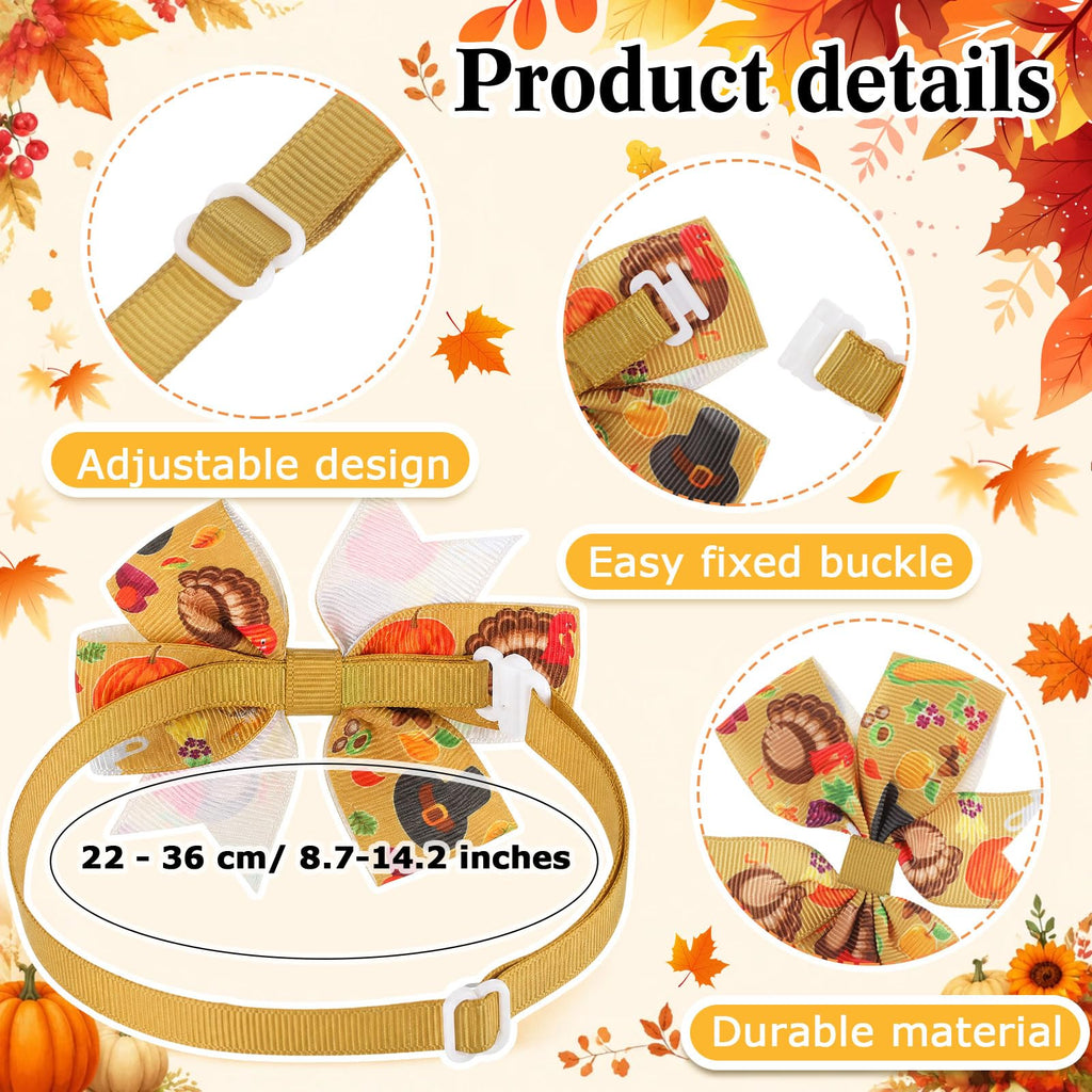 Fall Dog Bow Ties Collars 360 Pcs Y29508