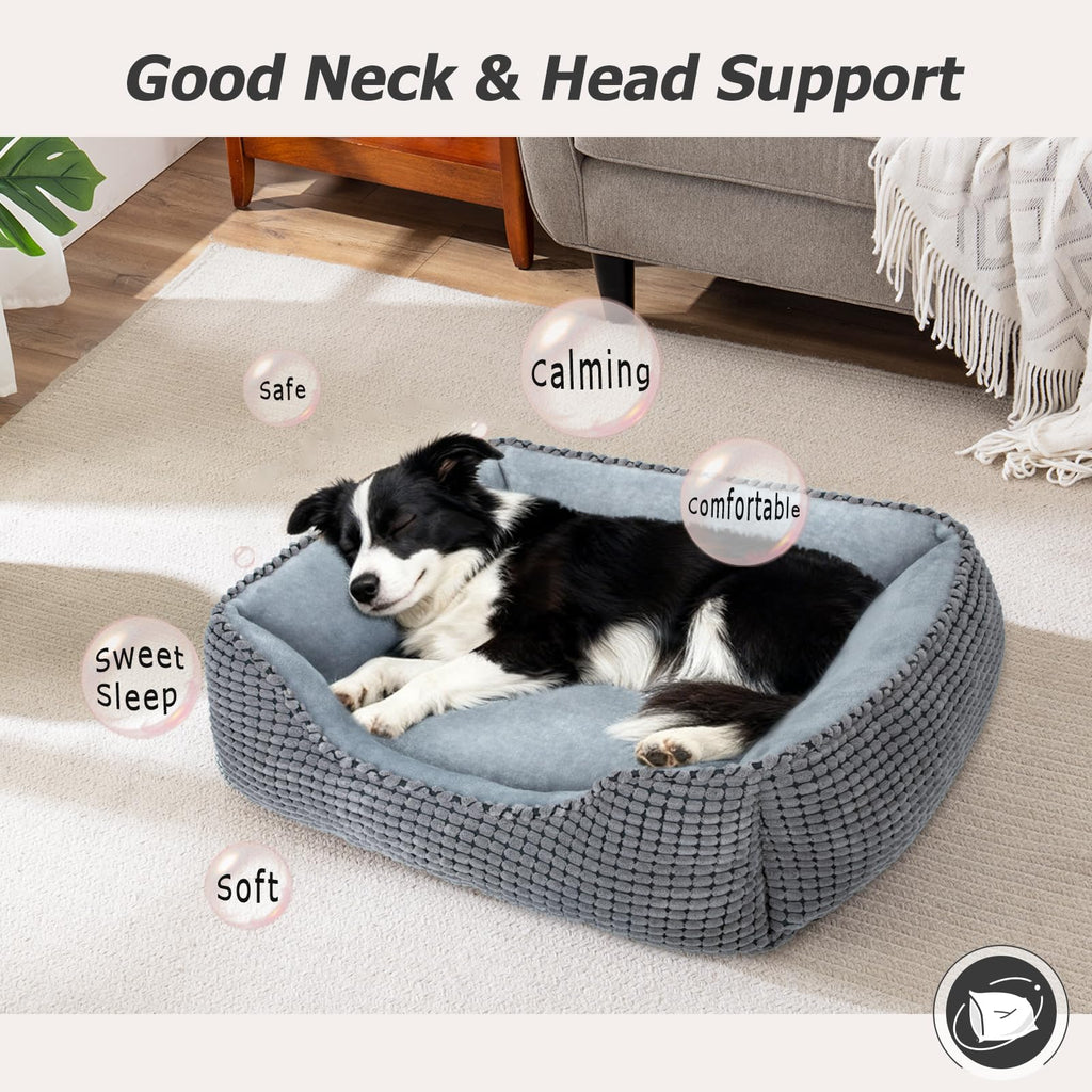 Rectangle Washable Calming Dog Bed B11353