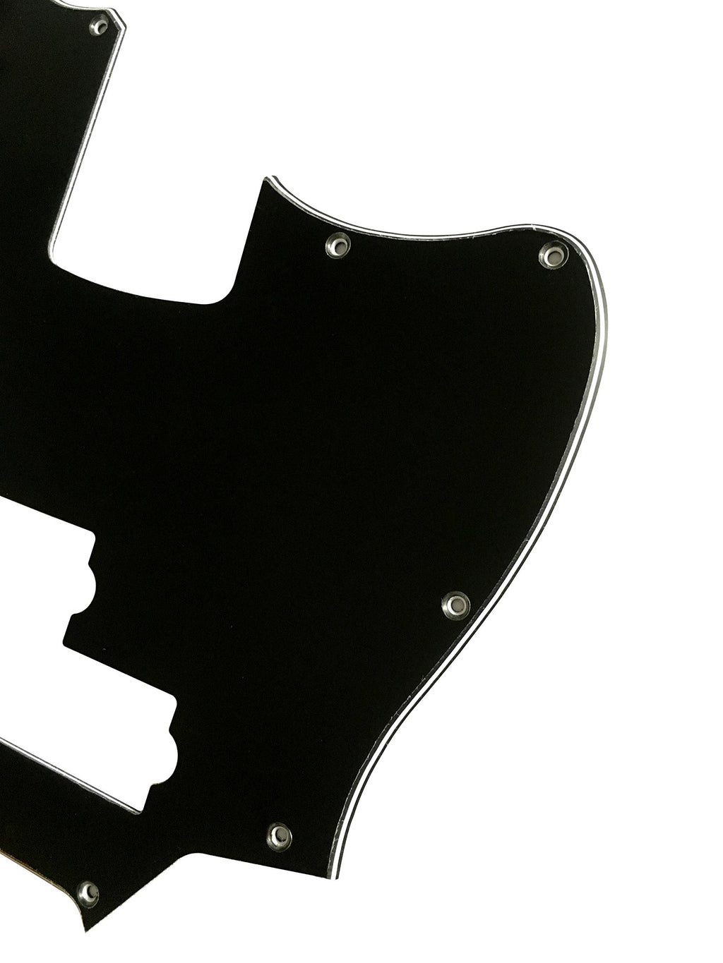 Black 3 Ply Short Scale Bass Guitar Pickguard L53087