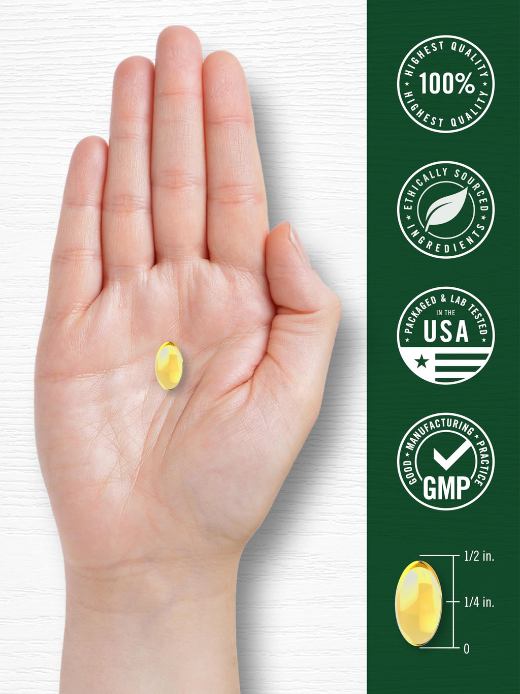 Odorless Garlic Softgels Supplement 300 Count G9943