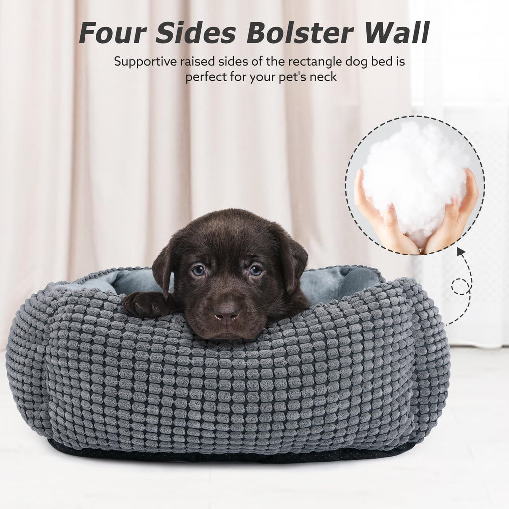 Rectangle Washable Calming Dog Bed B11353
