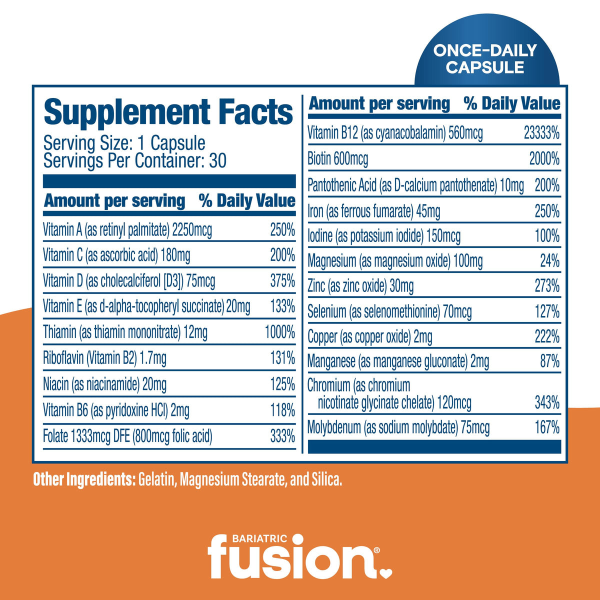 Multivitamin with Iron 30 Count L831250