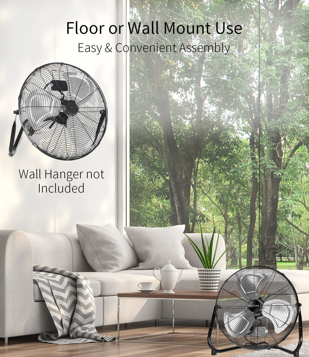 20 Inch Heavy Duty High Velocity Metal Floor Fan R4804