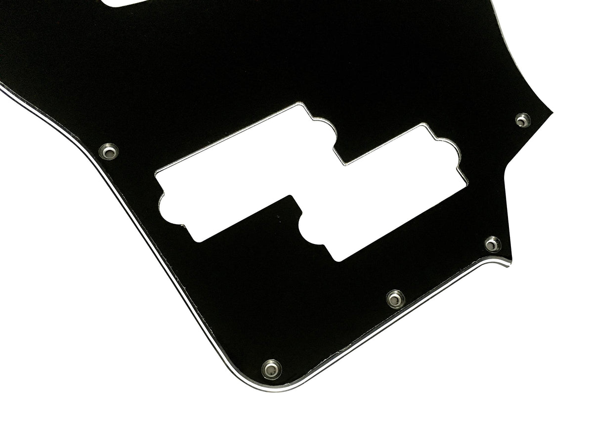 Black 3 Ply Short Scale Bass Guitar Pickguard L53087