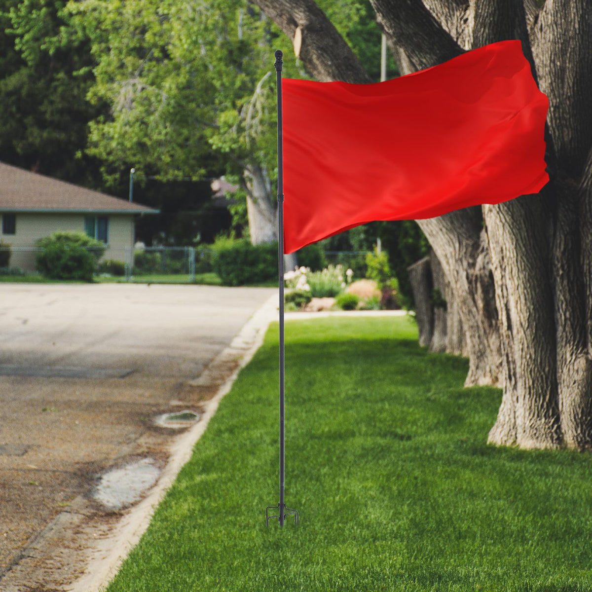 Stainless Steel Flag Pole Base with 5 Prongs Q3296