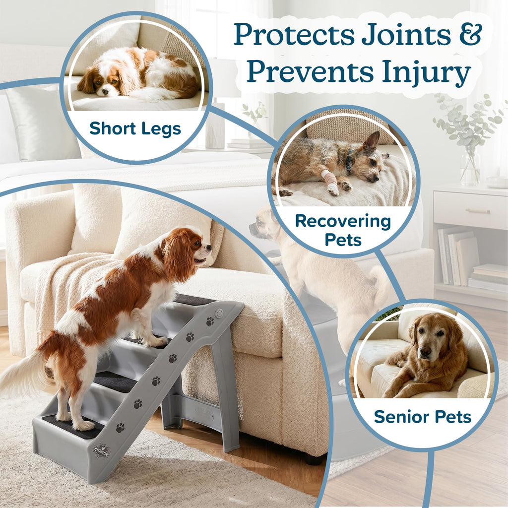 Lightweight Durable Plastic Dog Stairs V946