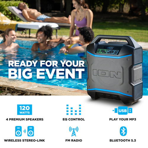 120W Bluetooth Outdoor Speaker with Wheels Q12562