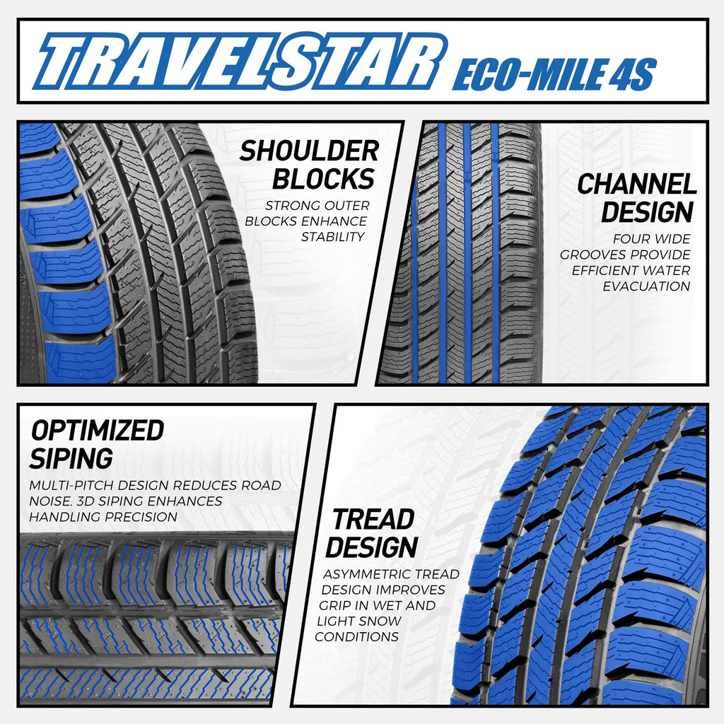 2 All Weather Tires 205/65R15 Y34041