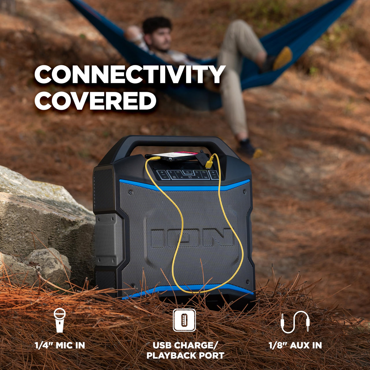 120W Bluetooth Outdoor Speaker with Wheels Q12562