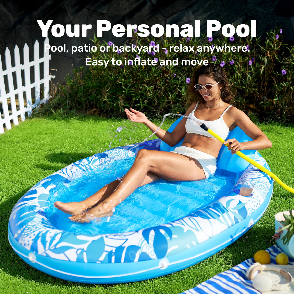 Inflatable Tanning Pool Lounger Float A844